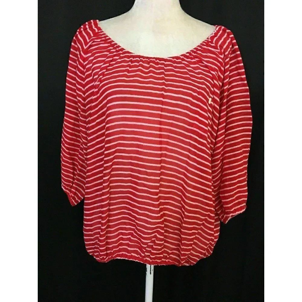 J Crew Striped Long Sleeve Oversized top